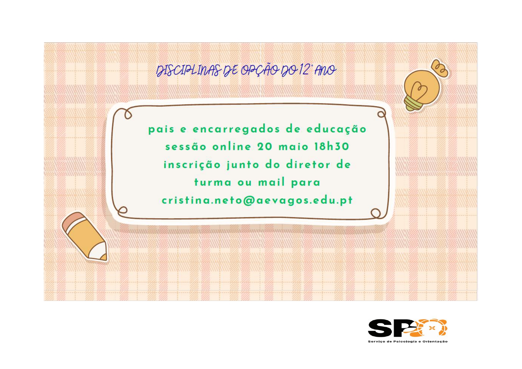 Inscrição para sessão online